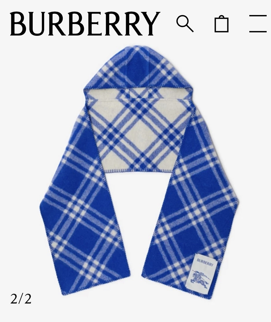 Burberry, doubleface, villakangas