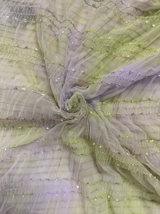 Vihreä juhlallinen mesh-kangas