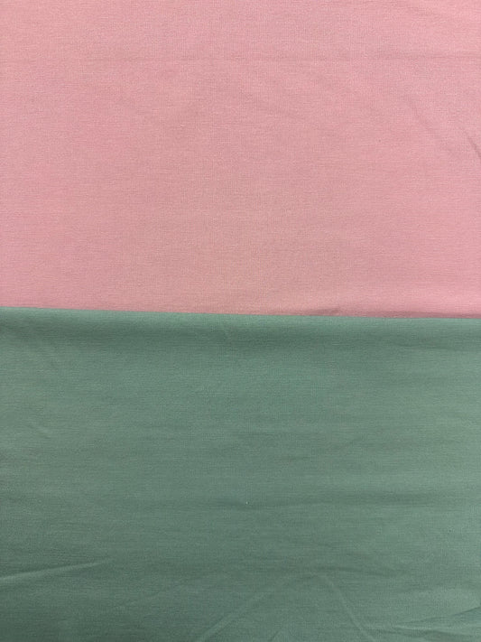 Punto jersey, vaaleanpunainen ja minttu