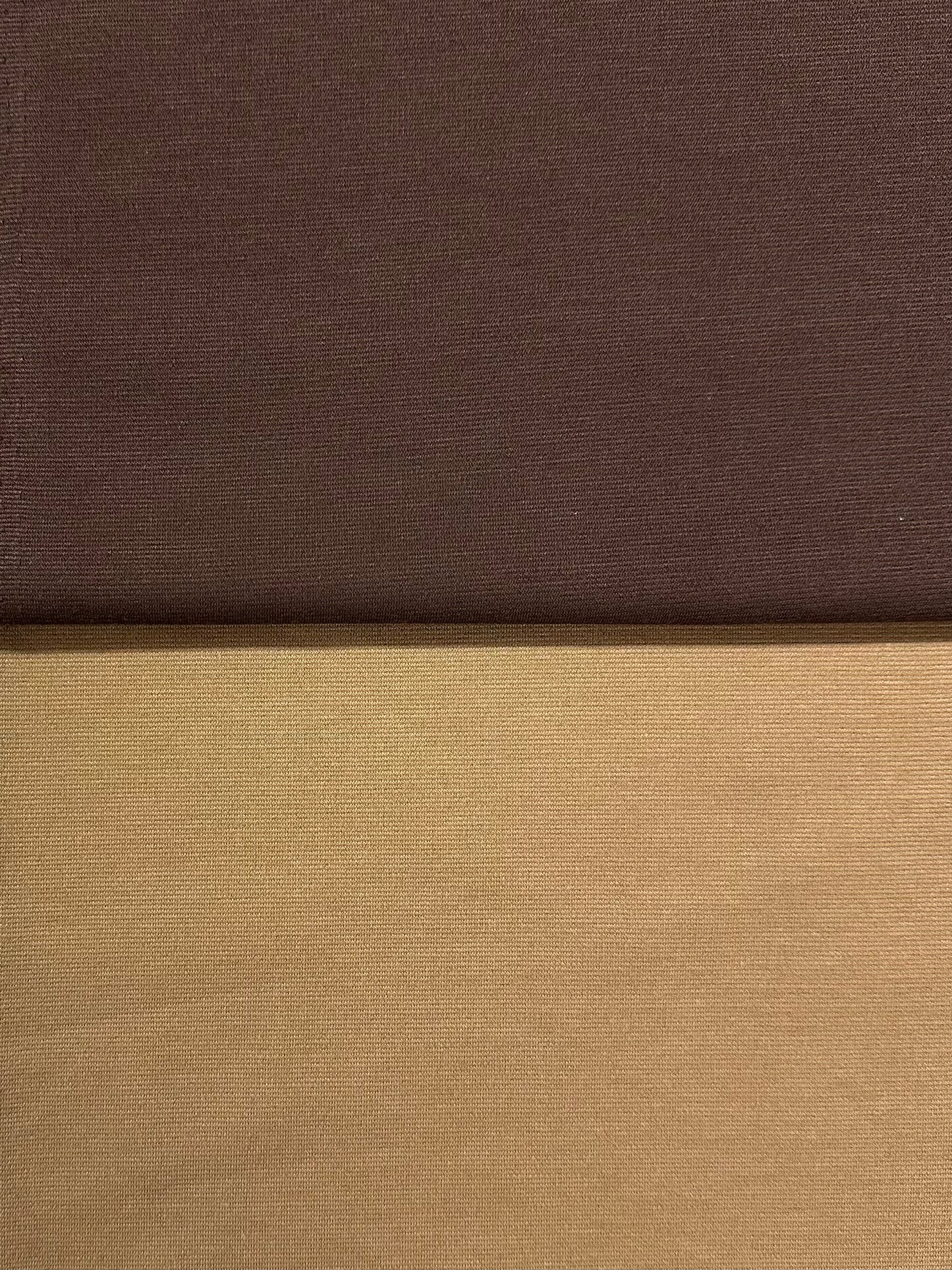 Punto jersey, ruskea ja beige