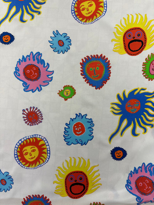 Louis Vuitton, tvillisilkki, Sun Faces ( Yayoi Kusama)
