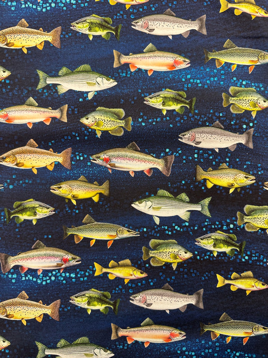 Kalat, sininen puuvilla