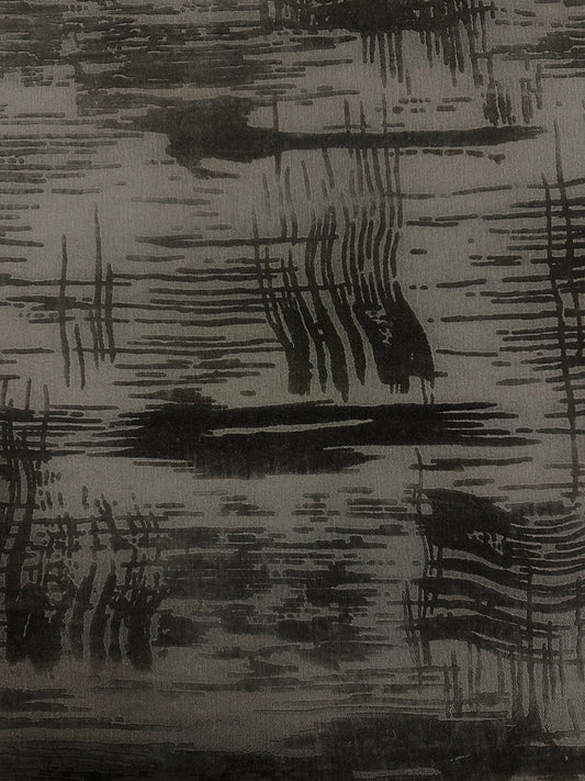 Kaarnan hiljaisuus, joustava farkkukangas, tumma suklaanruskea