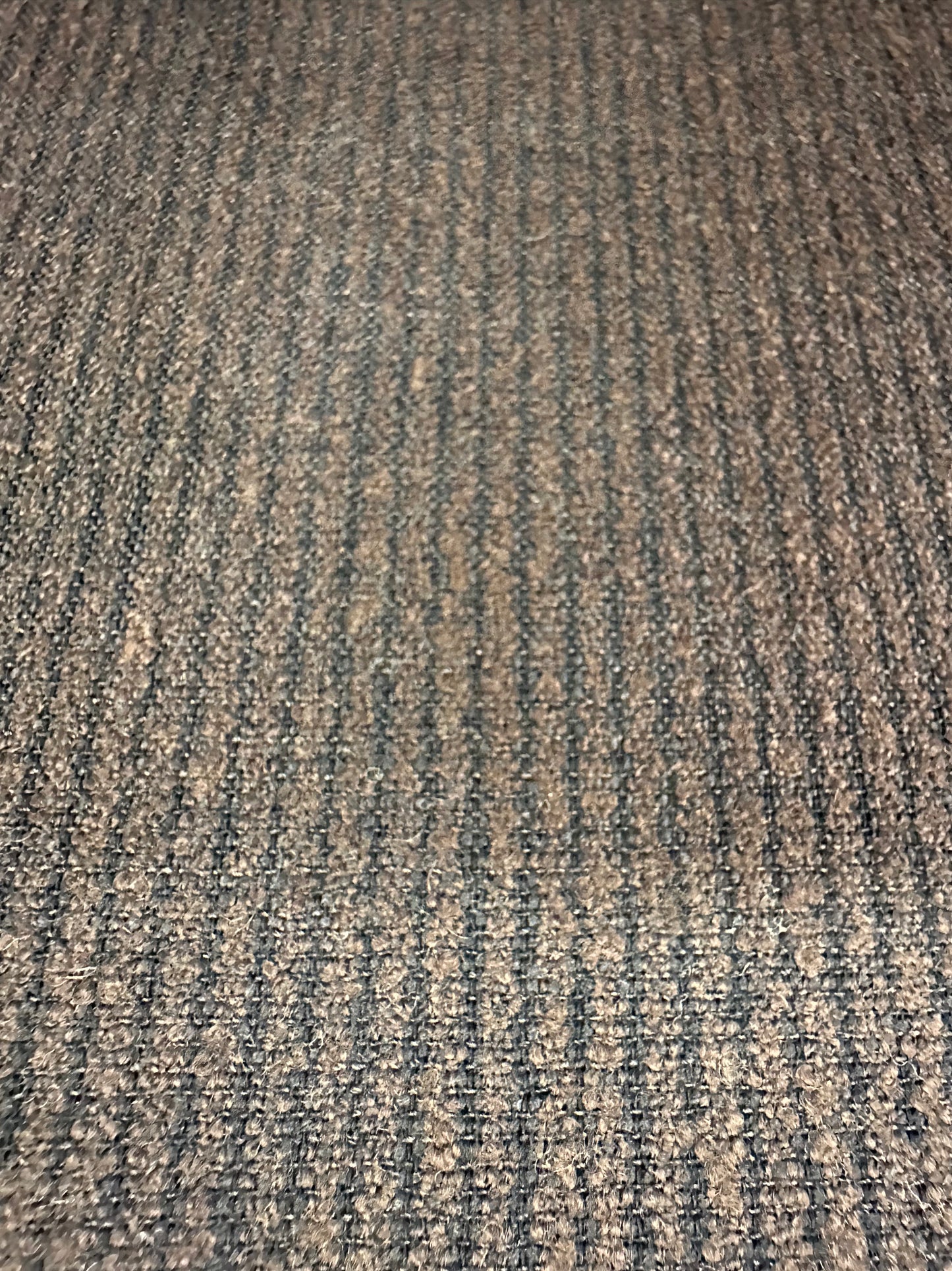 Miniraitabuklee, villakangas, lämmin tummanruskea