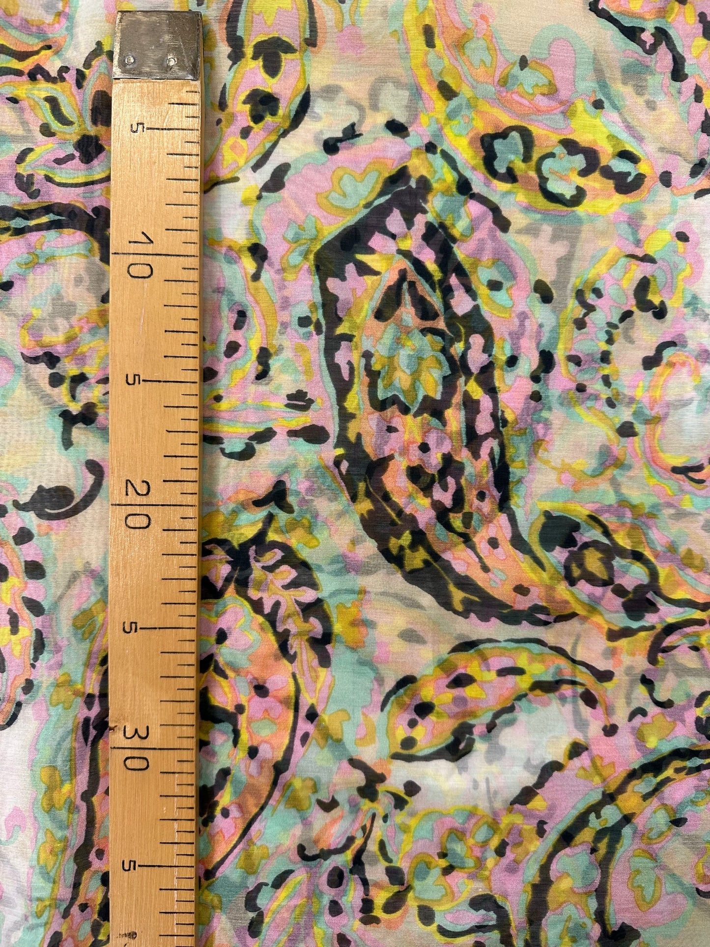 Pastelli-paisley, puuvillasilkki