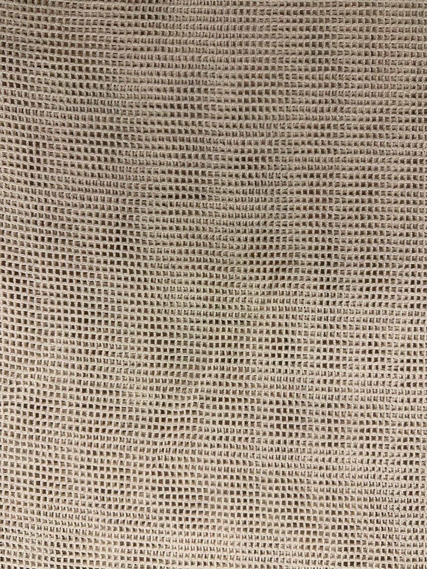 Cotton crochet, verkkokangas, luonnonvalkoinen