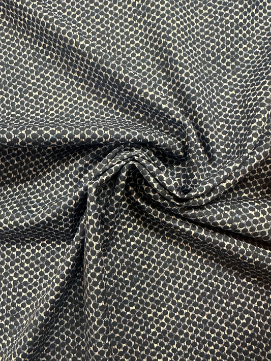 Laura Ashley, joustava puuvillapopliini, siniset pilkut