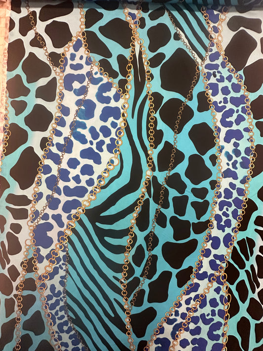 Pucci, viskoositrikoo, sininen