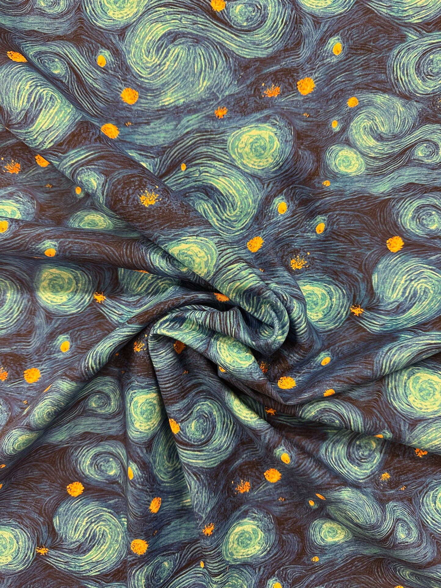 Vincent Van Gogh, Starry night, puuvilla