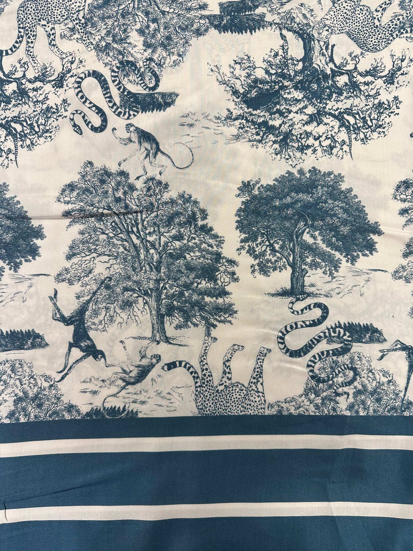 Haute couture, Wild Toile, harmaan sininen, viskoosisatiini