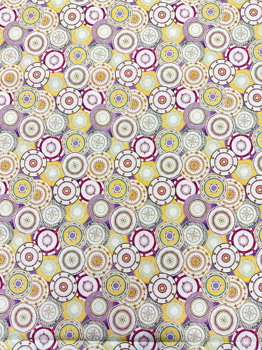 Teller purple, puuvillakangas