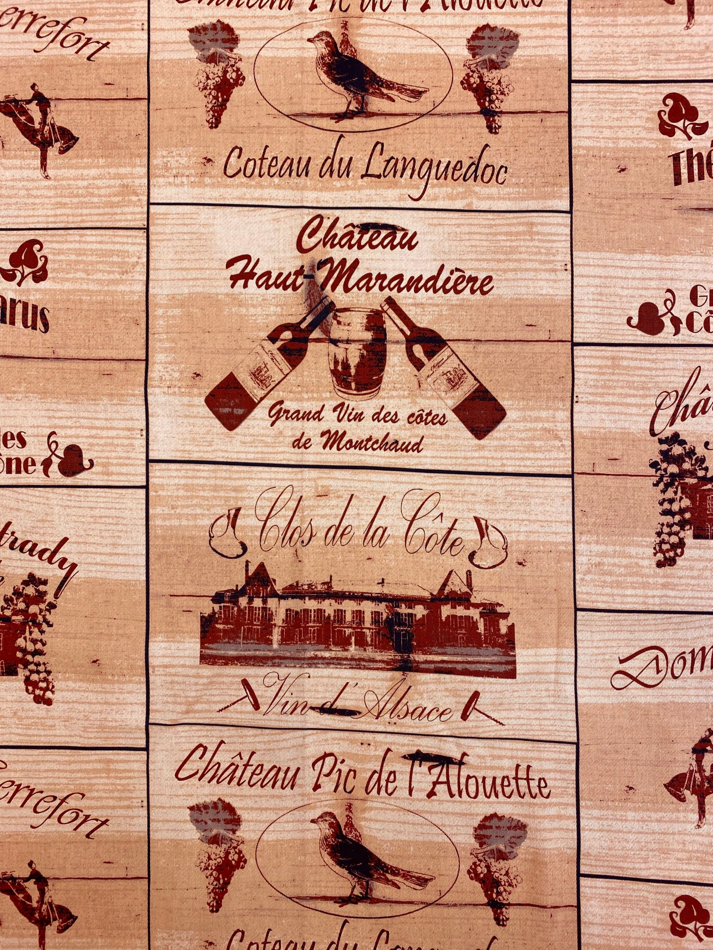 Chaise -kangas, konjakki, verho-, verhoilu ja sisustuskangas