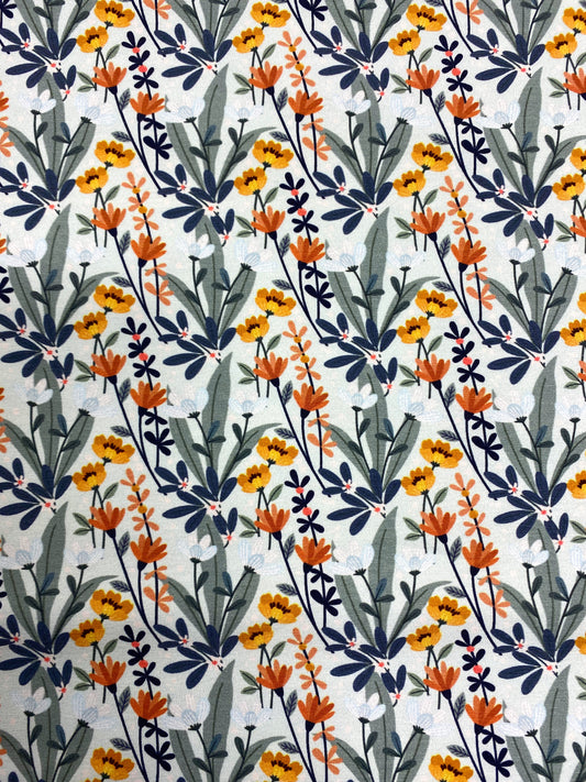 Tyrnikukka, vaaleansininen, puuvillatrikoo