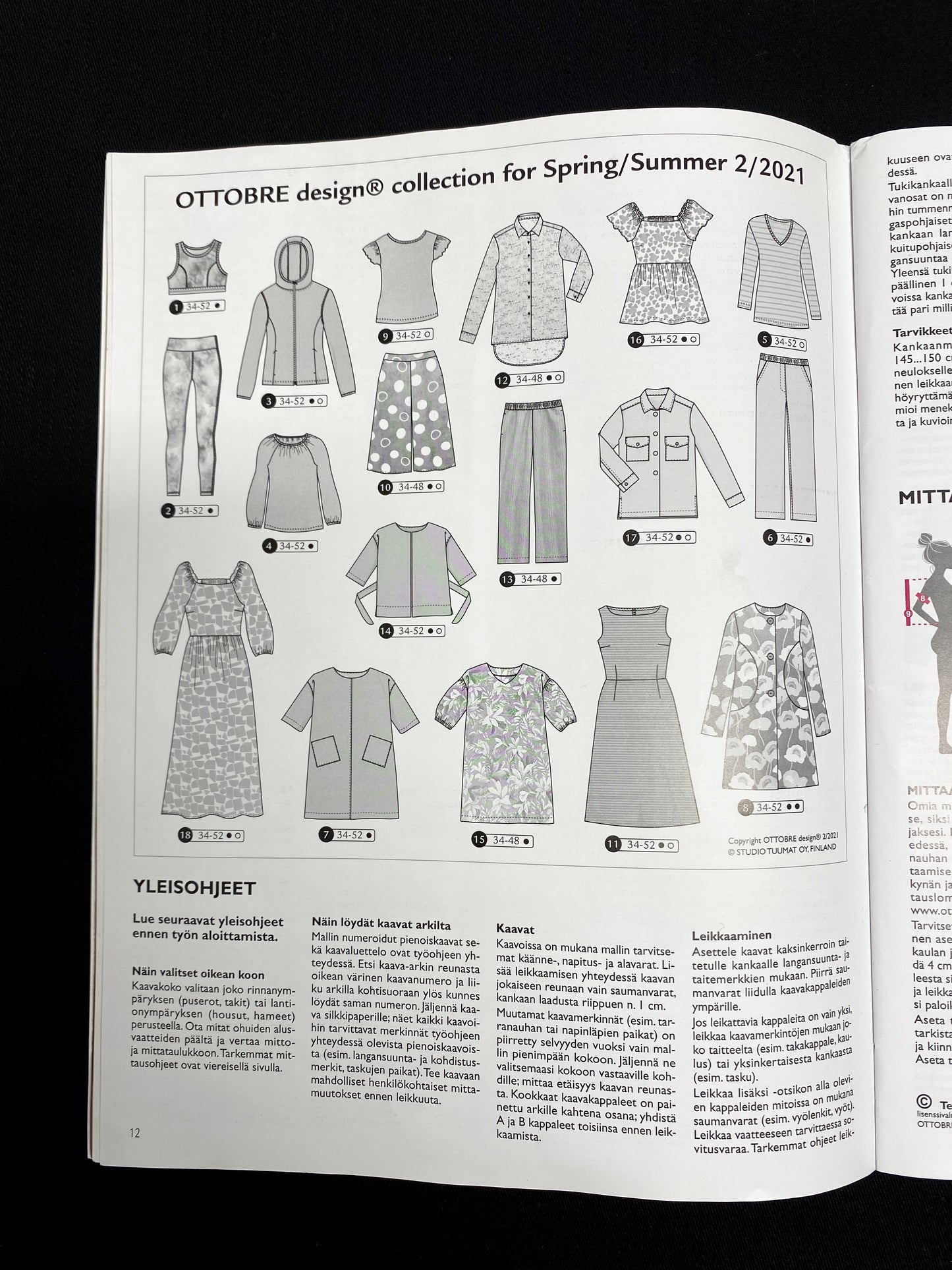 Ottobre- kaavalehti, naiset, kevät/kesä 1/2021