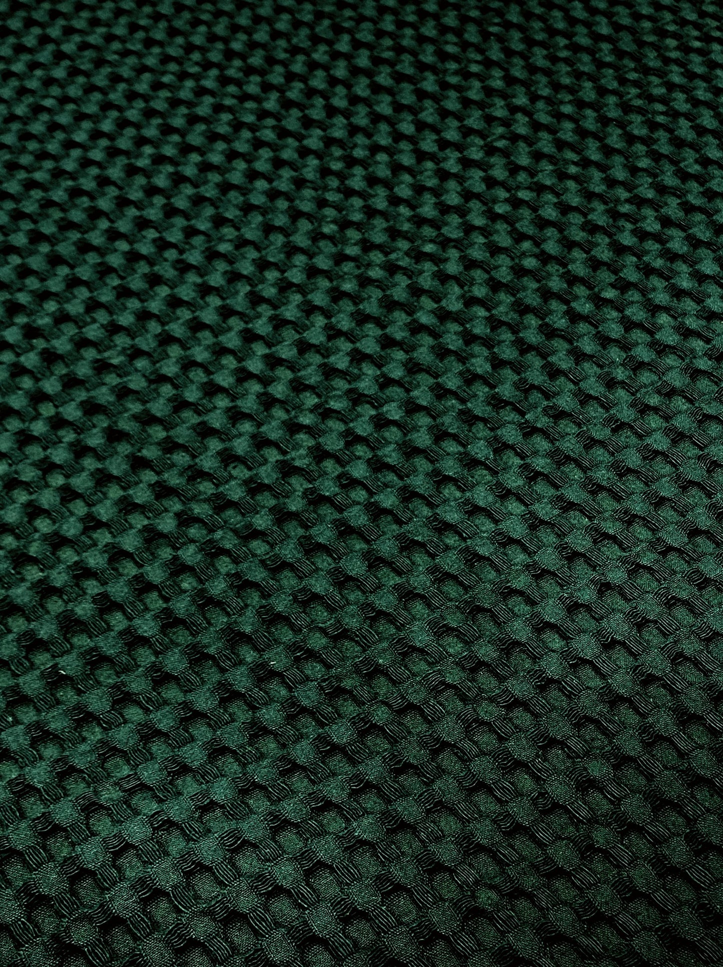 Iso vohvelikangas, pullonvihreä, puuvilla