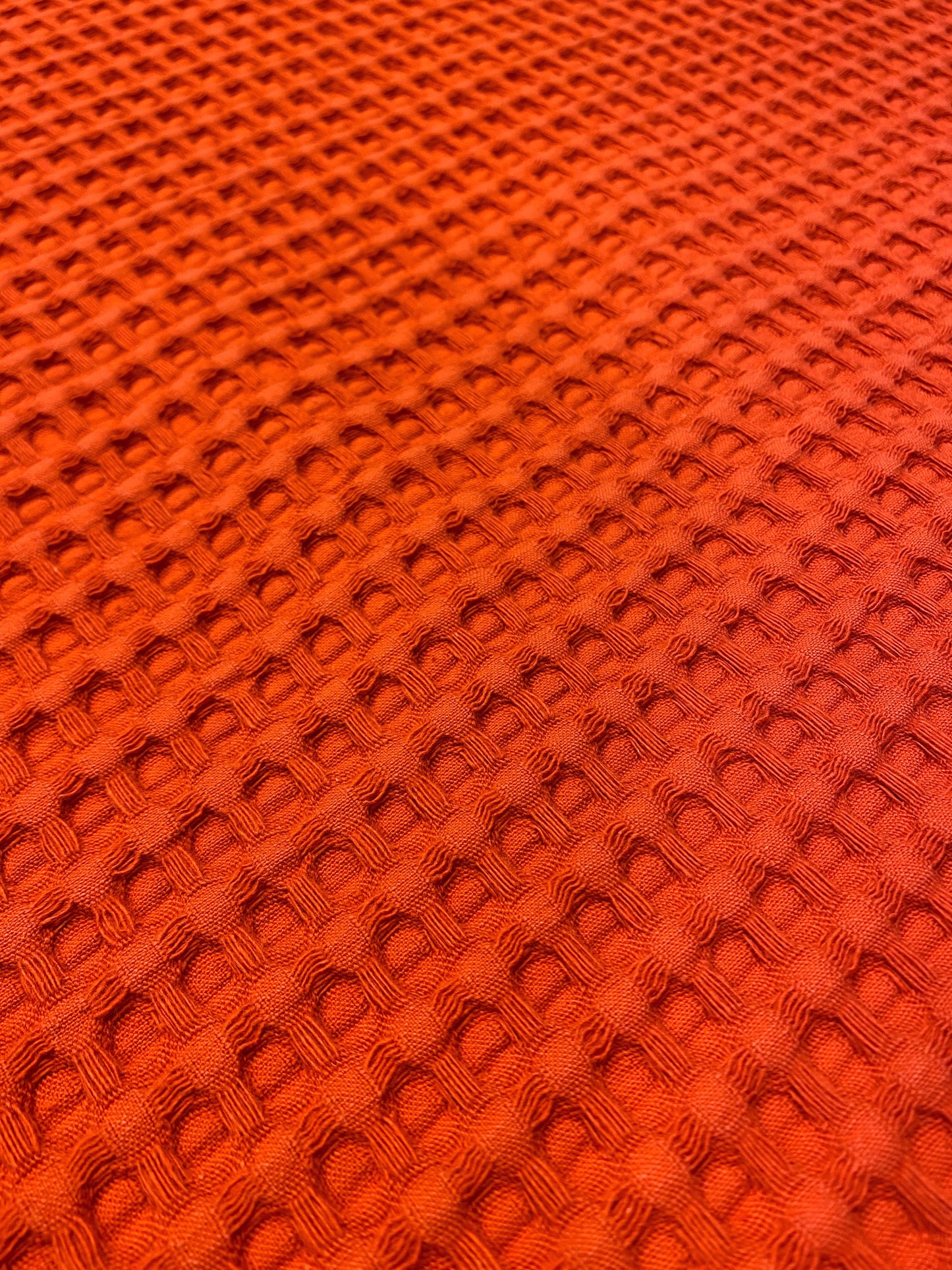 Iso vohvelikangas, ruoste, puuvilla