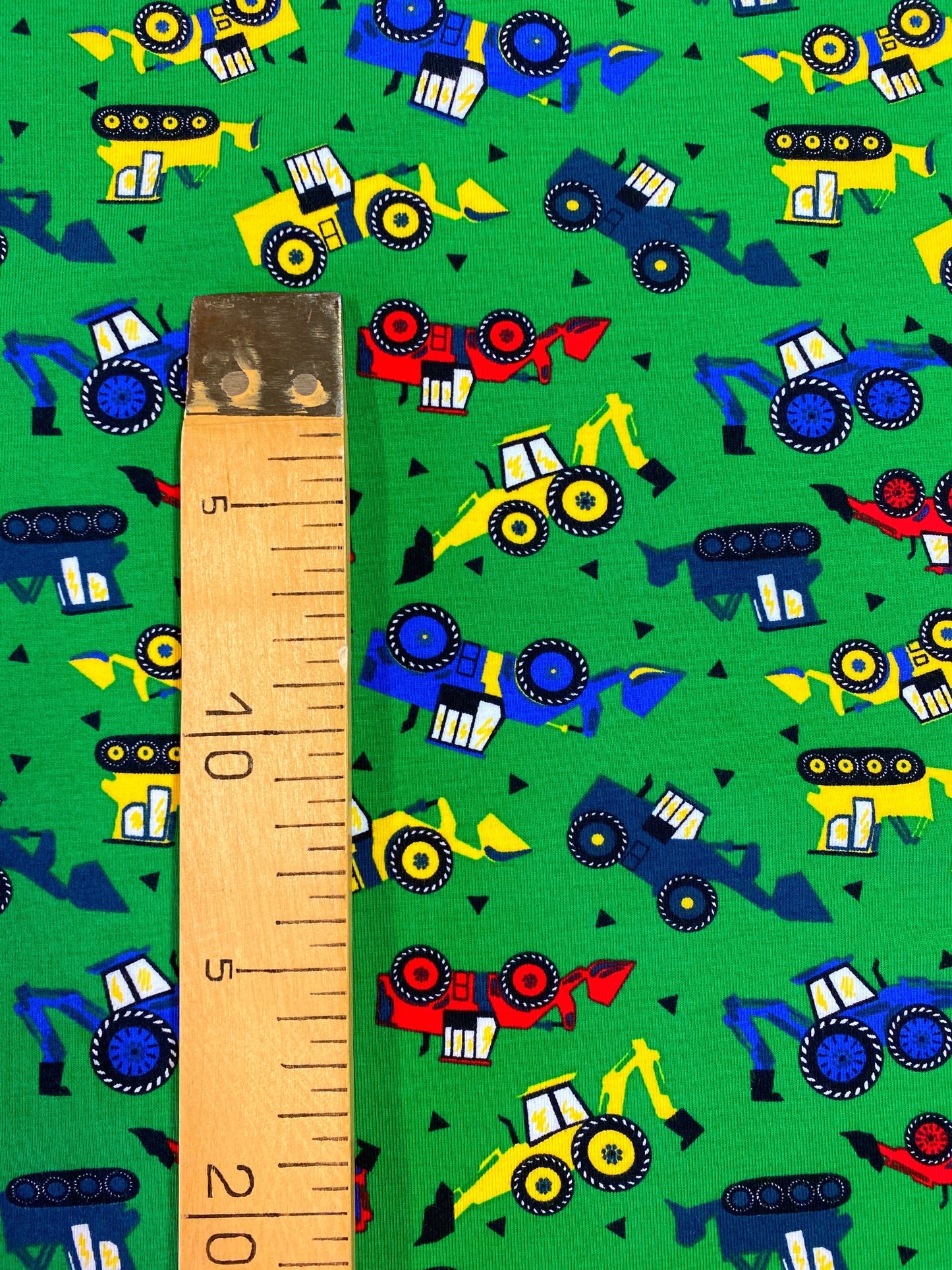 Traktorit, vihreä, puuvillatrikoo