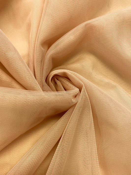 Mesh, nude, polyester