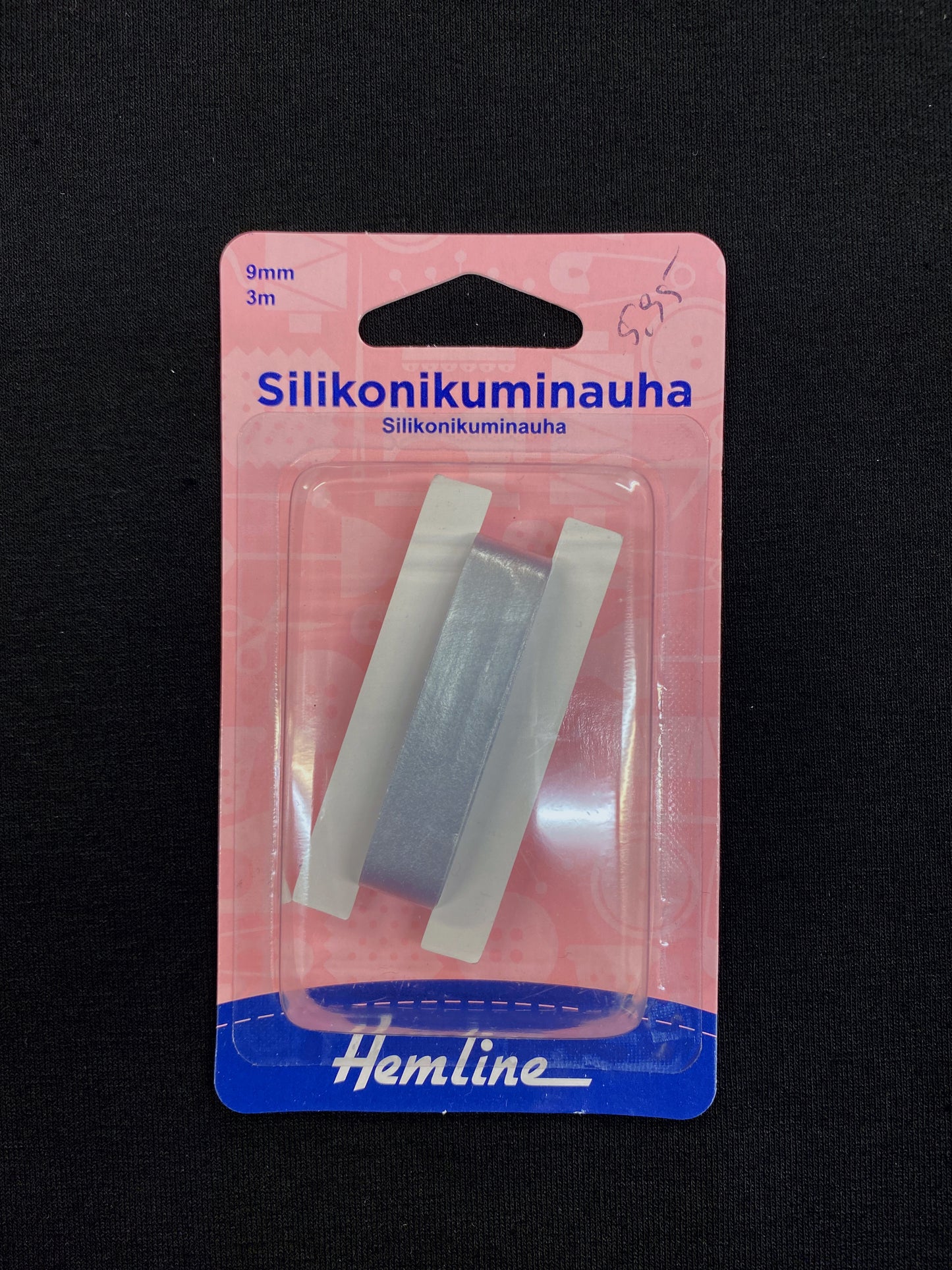 Silikonikuminauha, 9 mm 3m