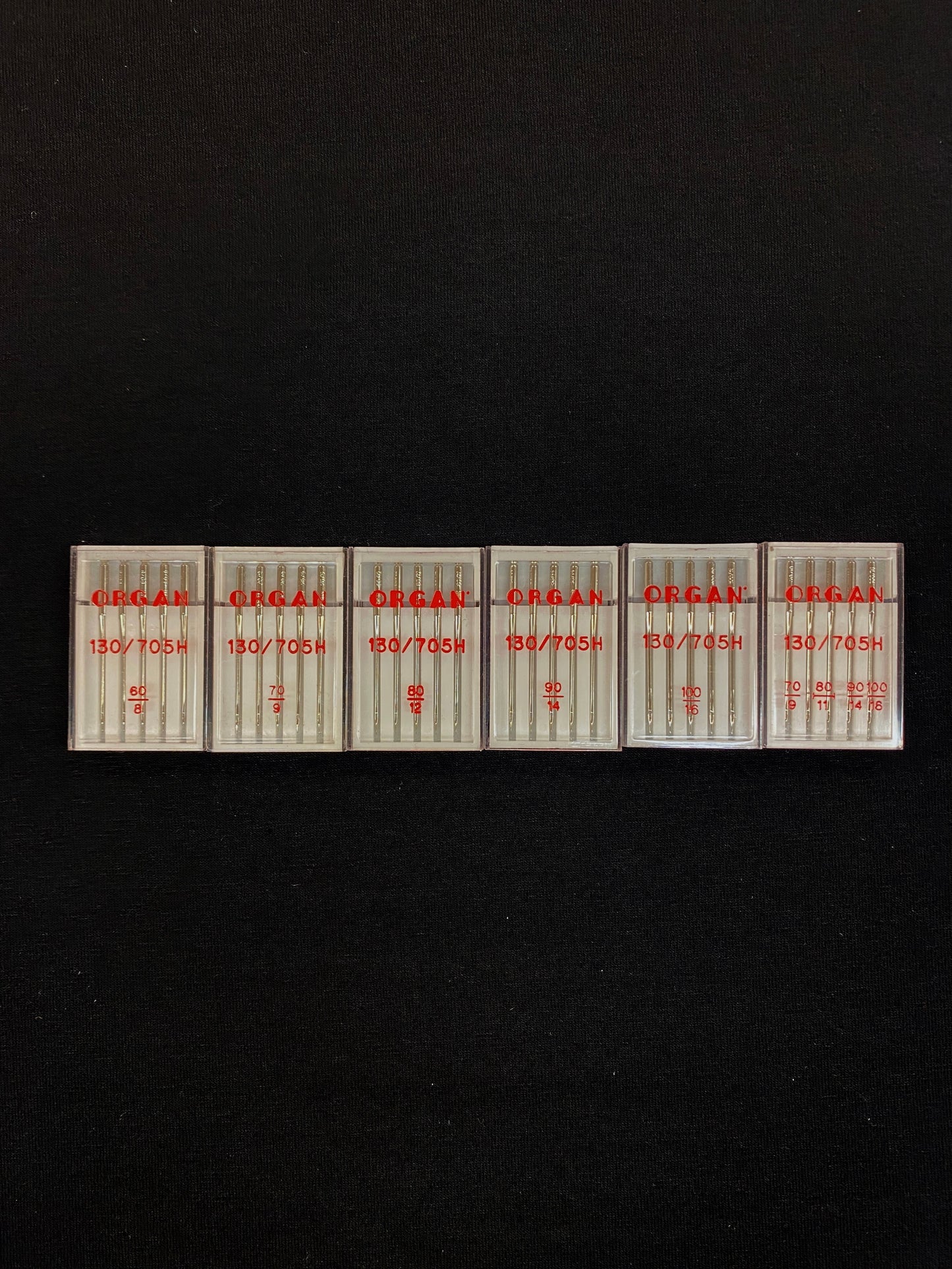 Organ ompelukoneneulat koot 60- 100, 5kpl/paketti