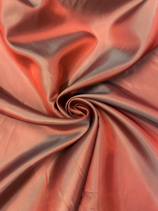 Vuorikangas, vaaleanpunainen-turkoosi, viskoosi