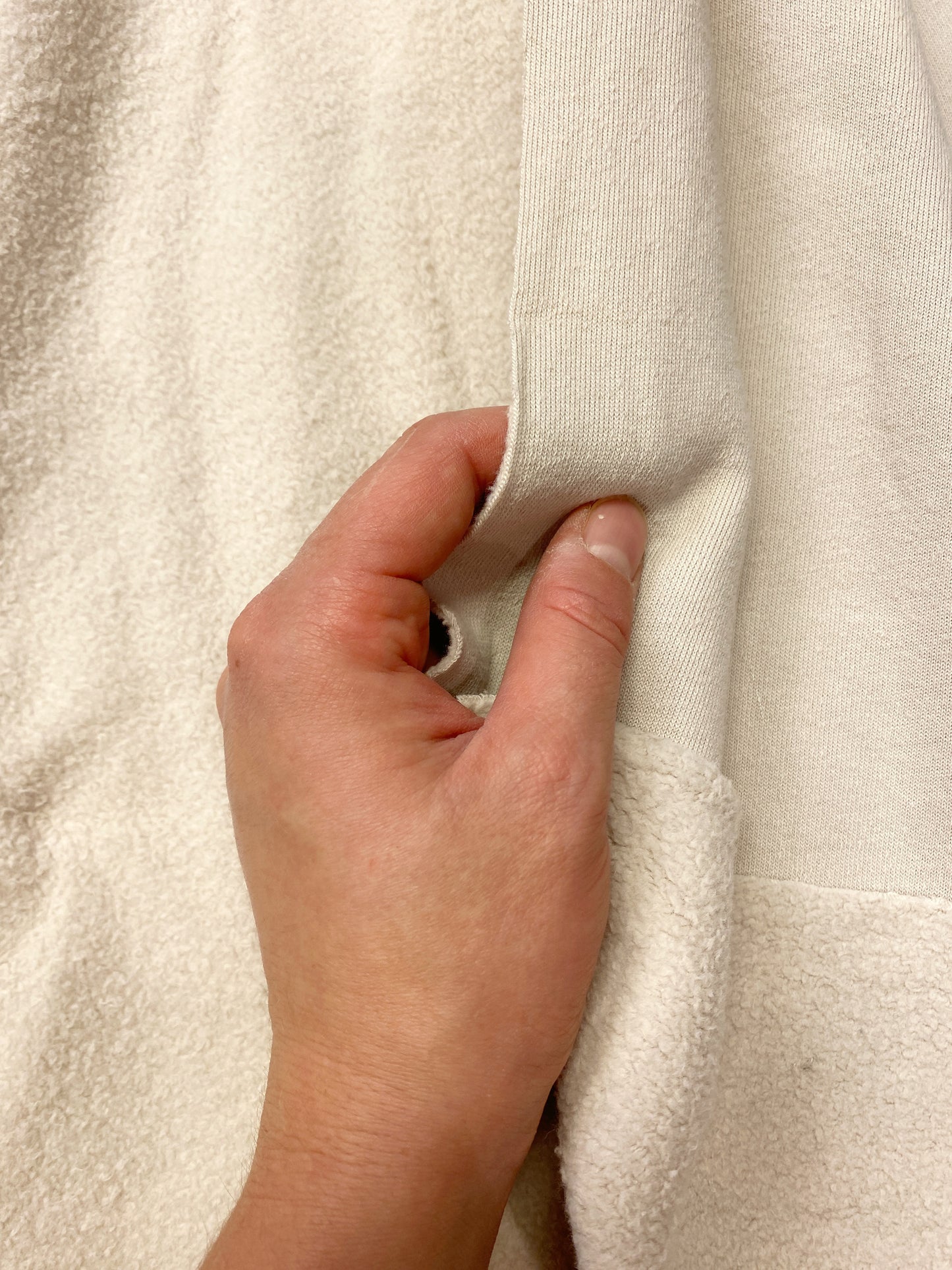 Puuvilla fleece, beige