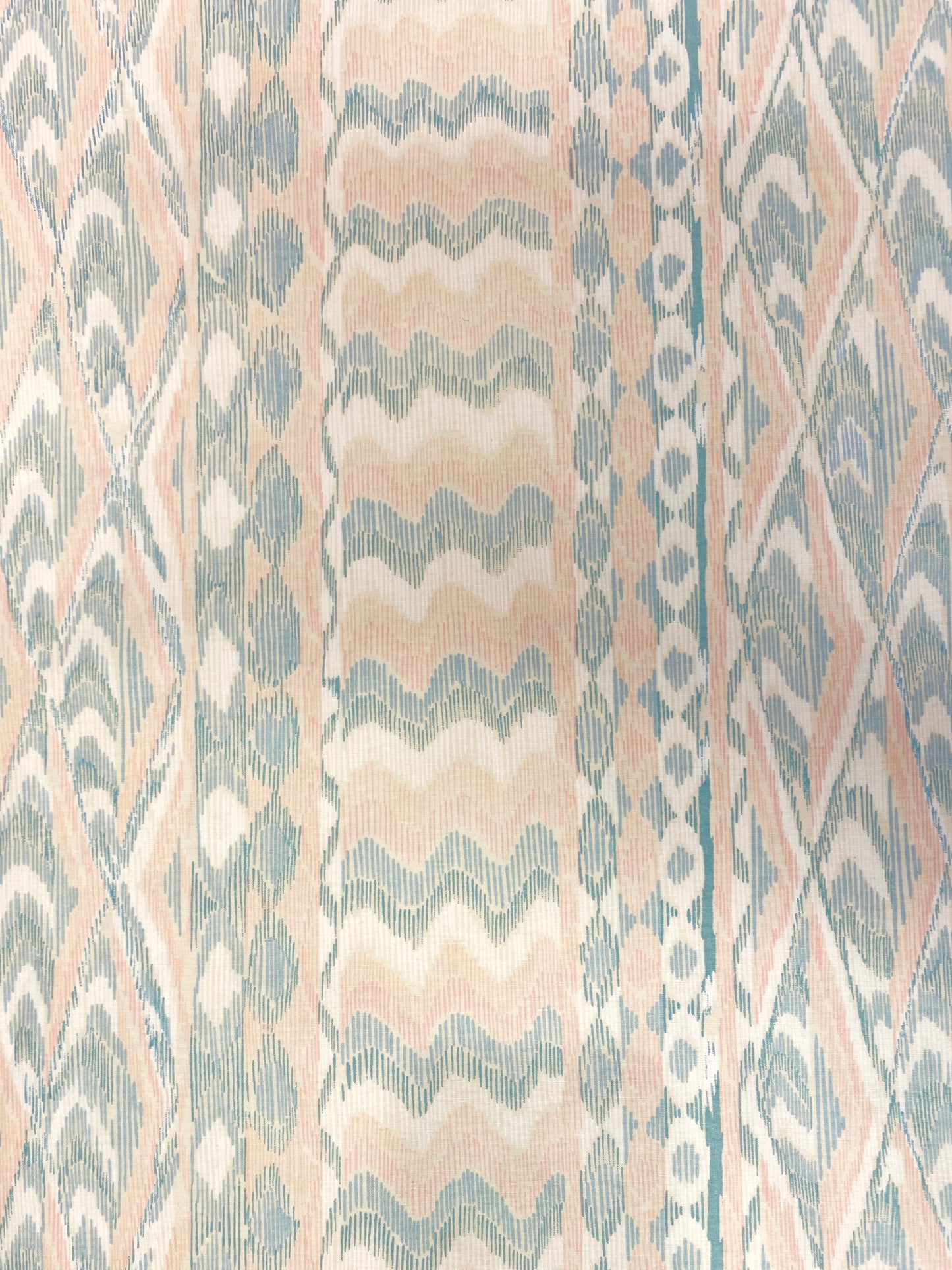 Ikat, turkoosi, vettähylkivä puuvillakangas