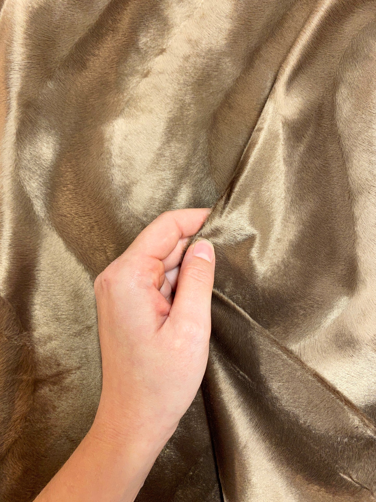 Velboa, keskiruskea, polyester