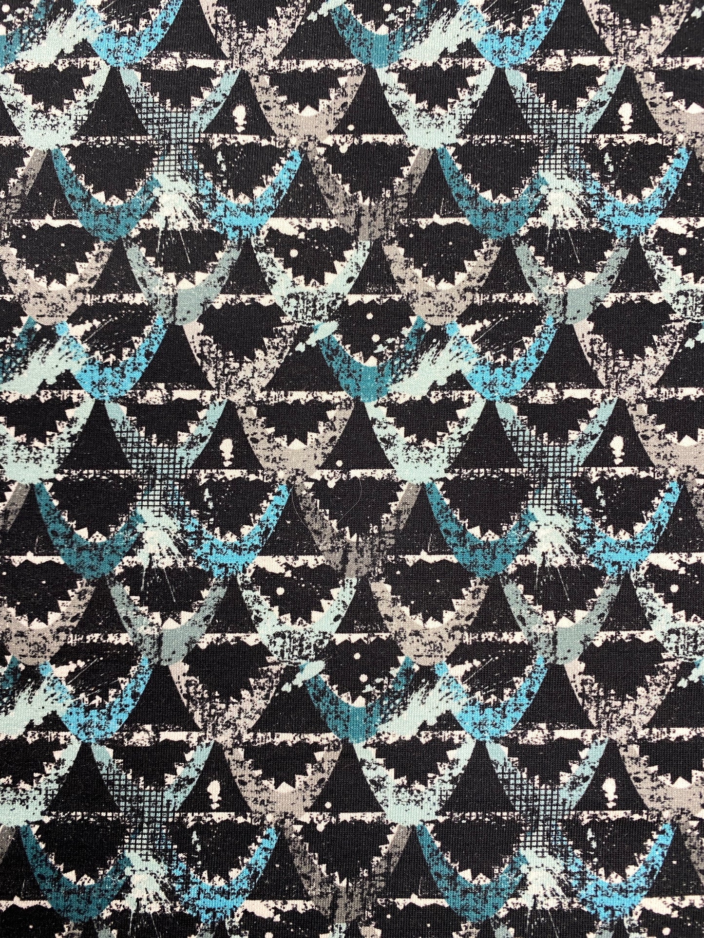 Suomut, tummanturkoosi, puuvillatrikoo