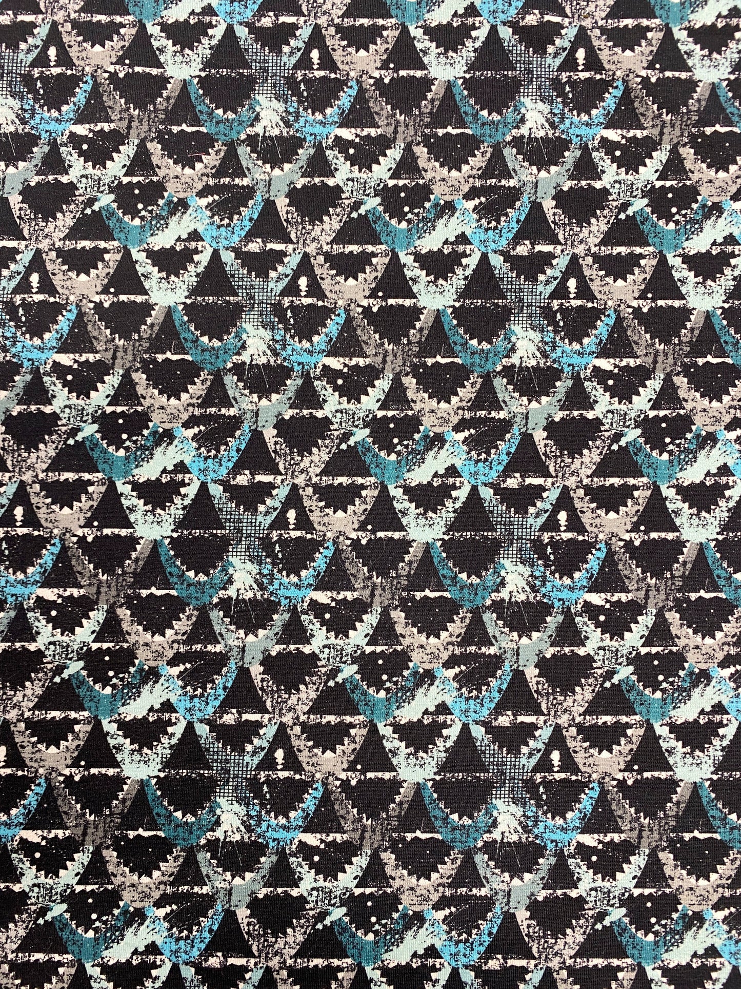 Suomut, tummanturkoosi, puuvillatrikoo