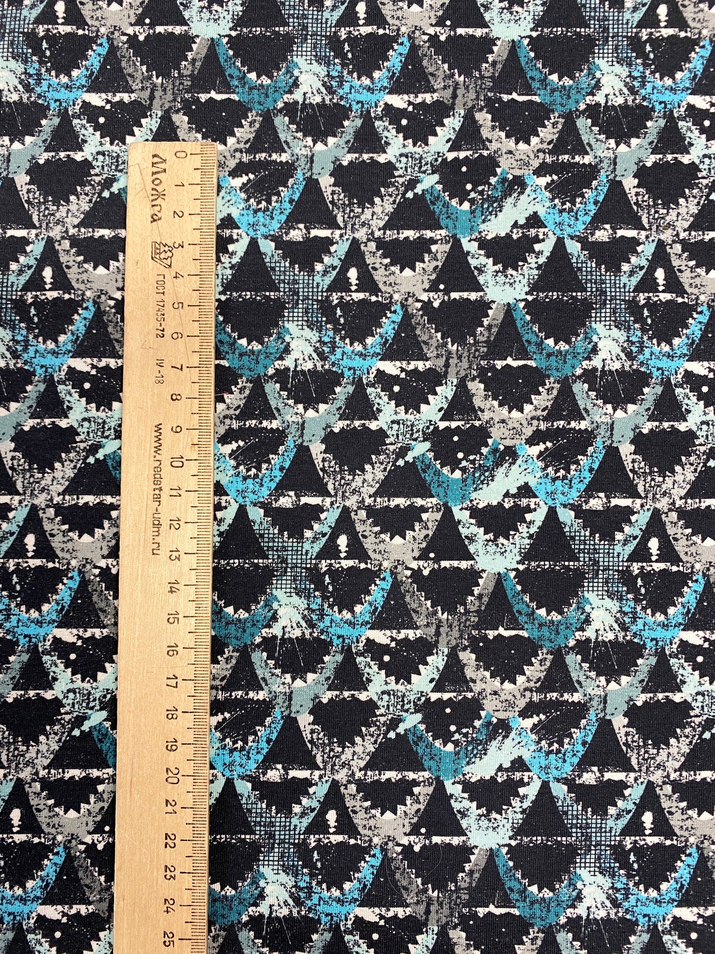 Suomut, tummanturkoosi, puuvillatrikoo