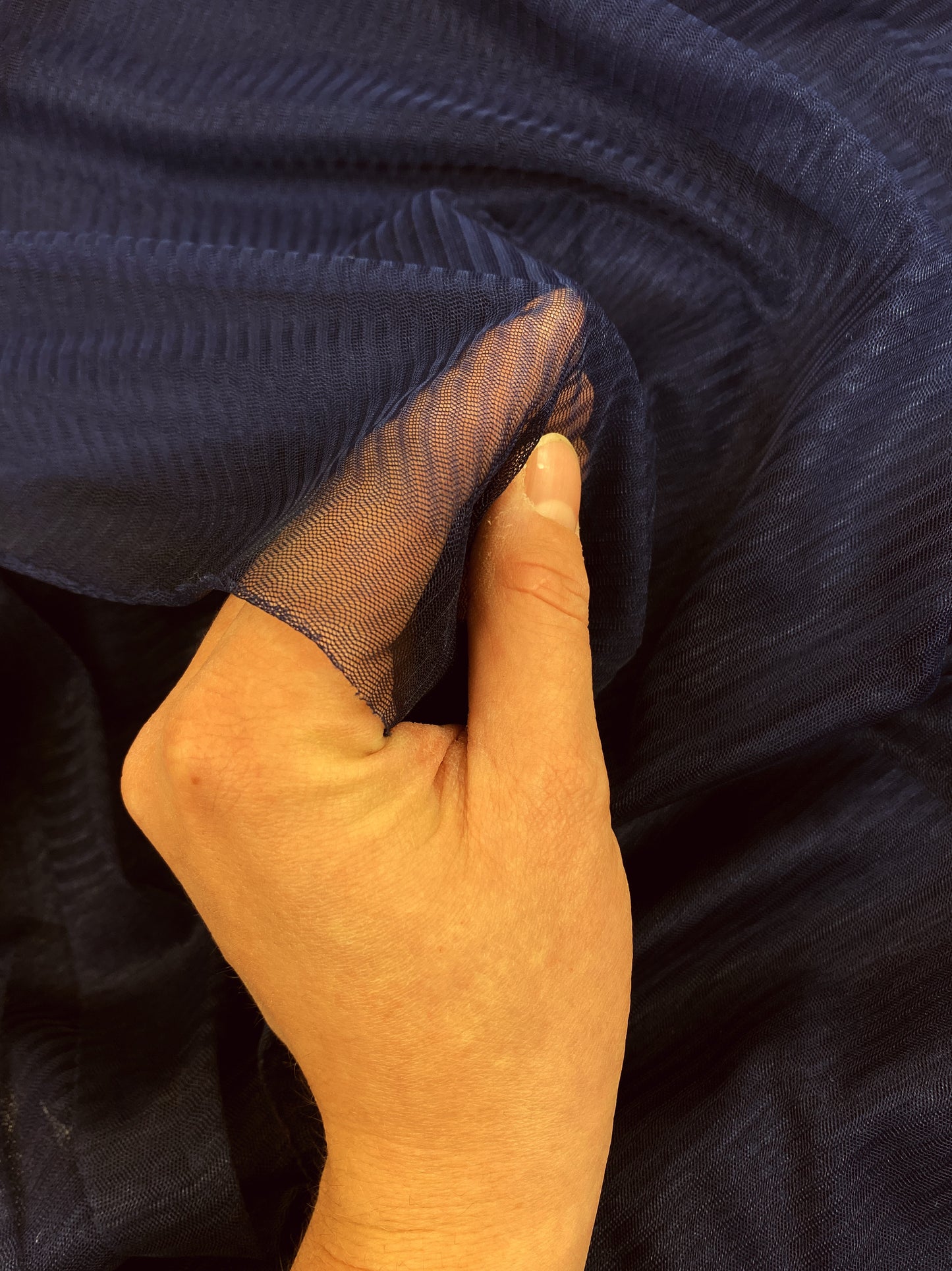 Mesh, tummansininen, polyester