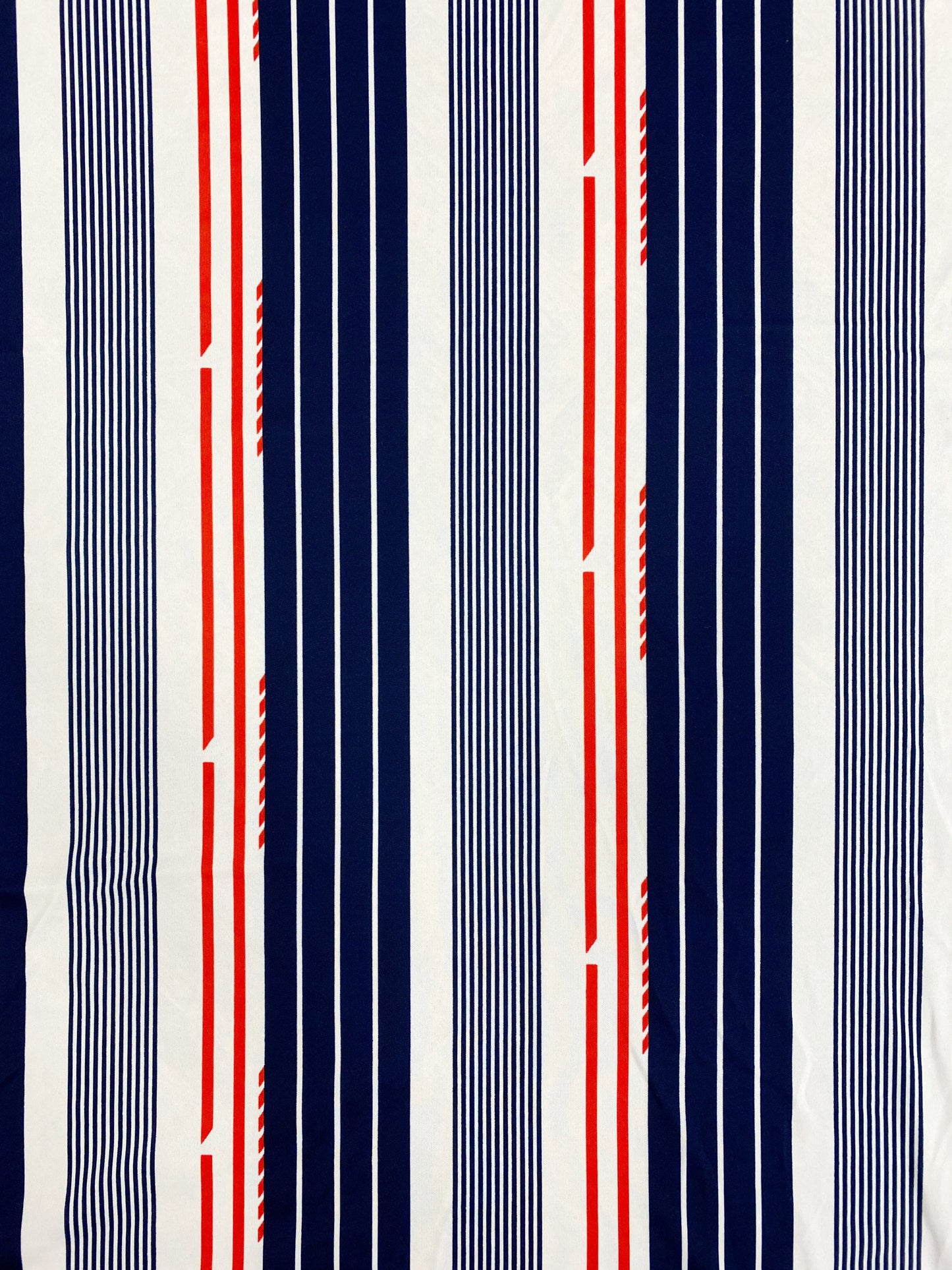 Navy stripes, neulos, polyester