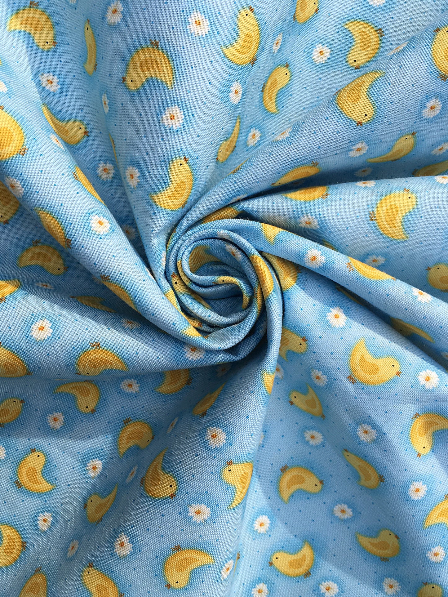 Pääsiäiskangas, tiput, sin. Puuvilla