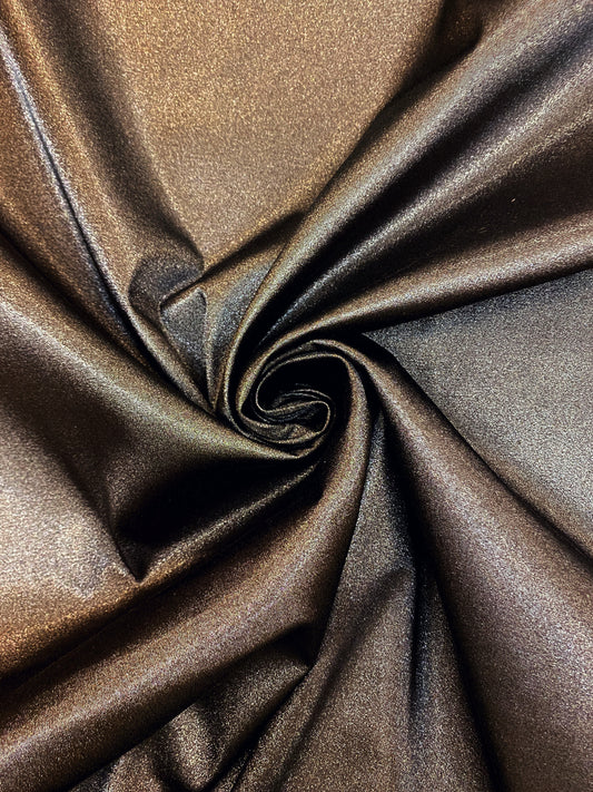 Dark Chocolate, tummanruskea, joustava satiini, puuvillasekoite