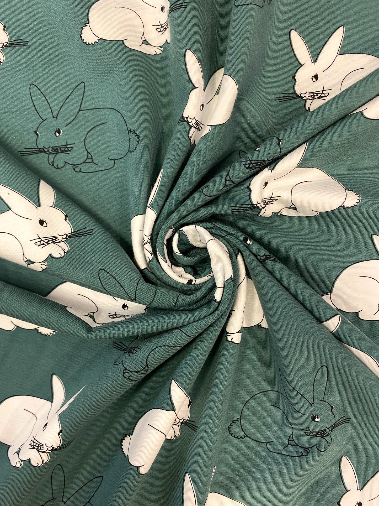 Puput, vihreä, puuvillatrikoo