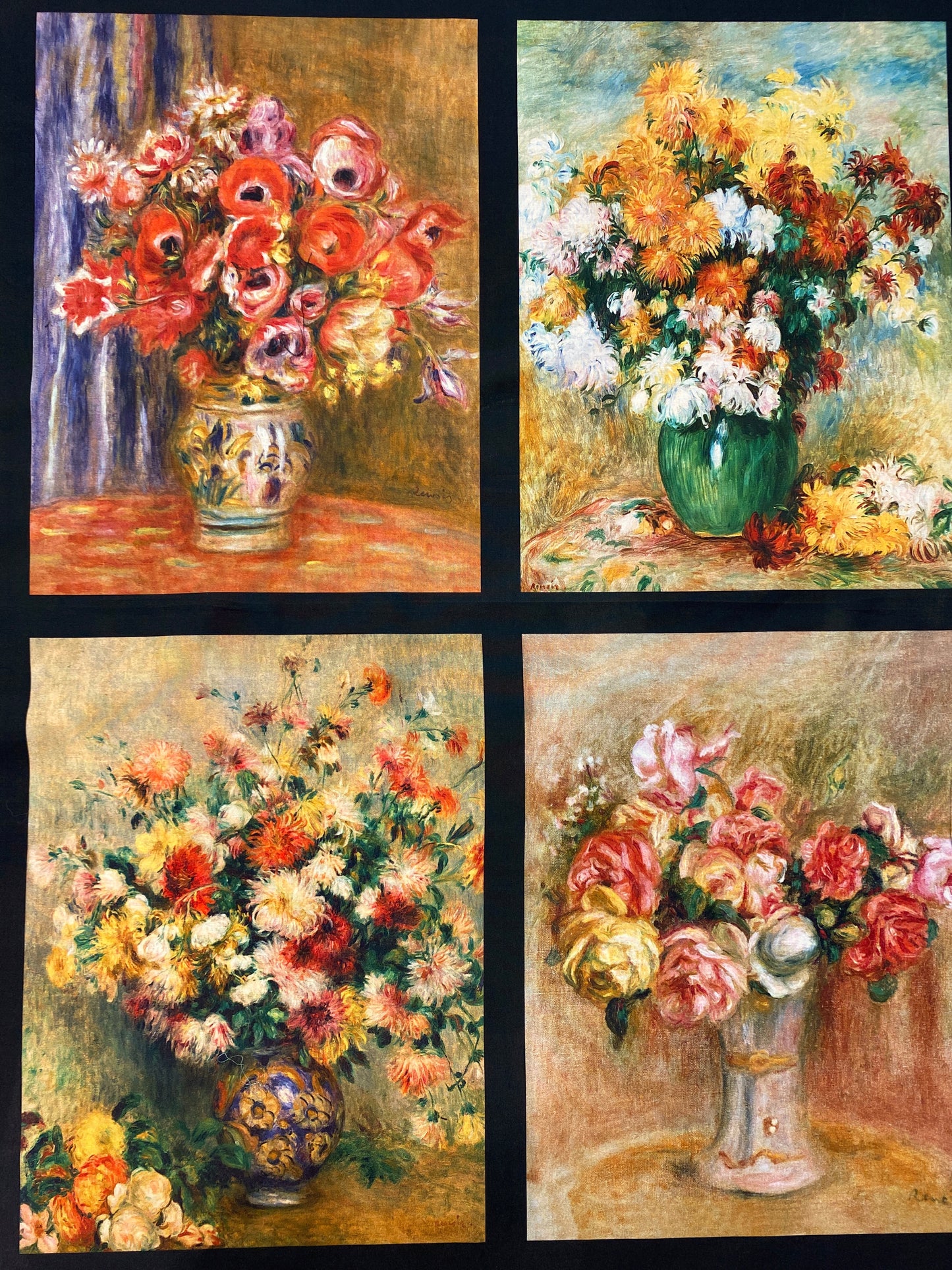 Auguste Renoir, Vase of Flowers, puuvilla