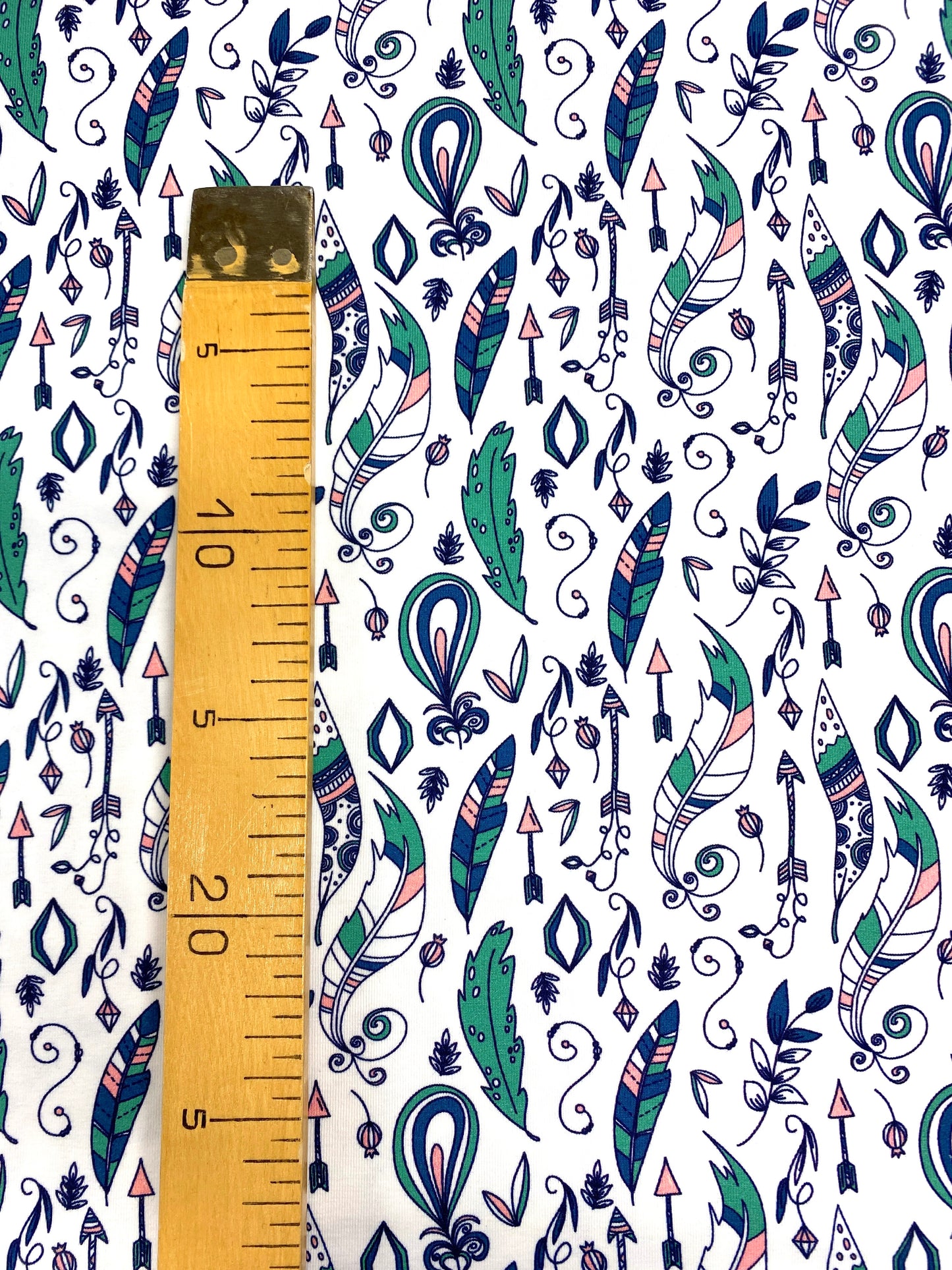 Feathers, valkoinen, puuvillatrikoo