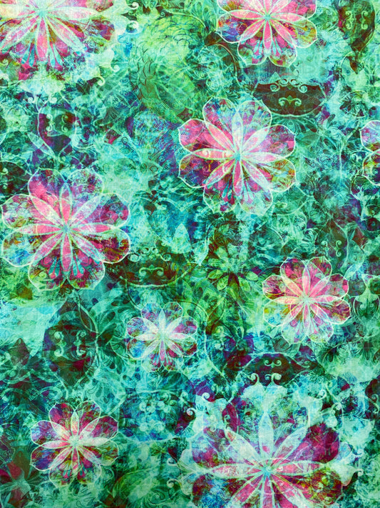 Carnival of Venice, vihreä, puuvillabatisti