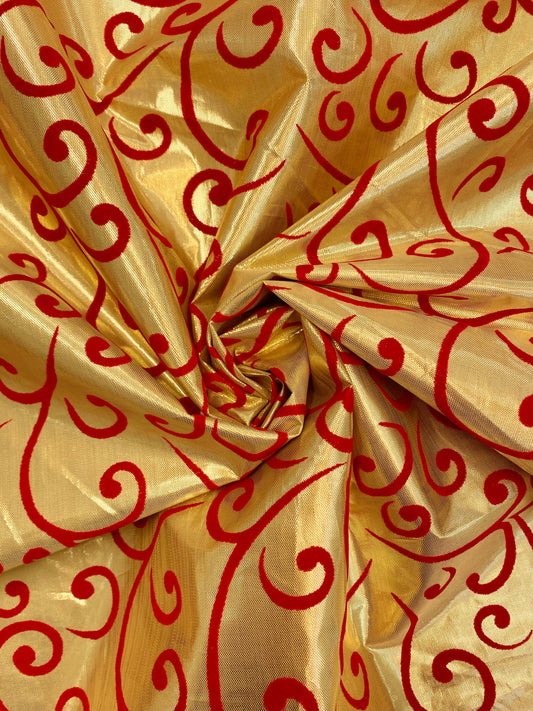 Golden Swirls, polyester