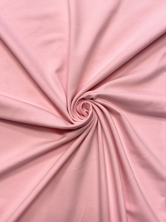 Pastellin vaaleanpunainen, puuvillatrikoo