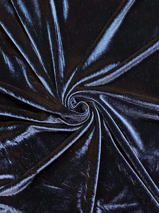 Glory, tummansininen, joustosametti