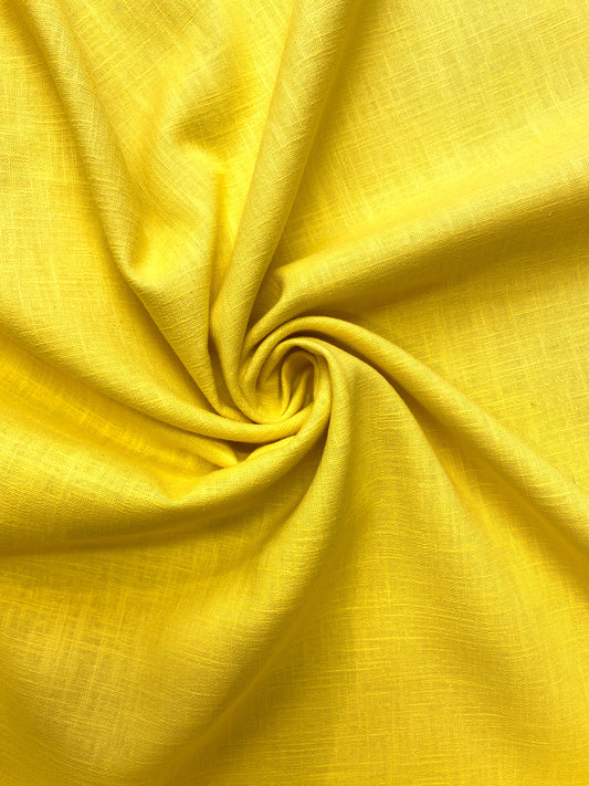 Lempeä, keltainen, hiekkapesty pellava