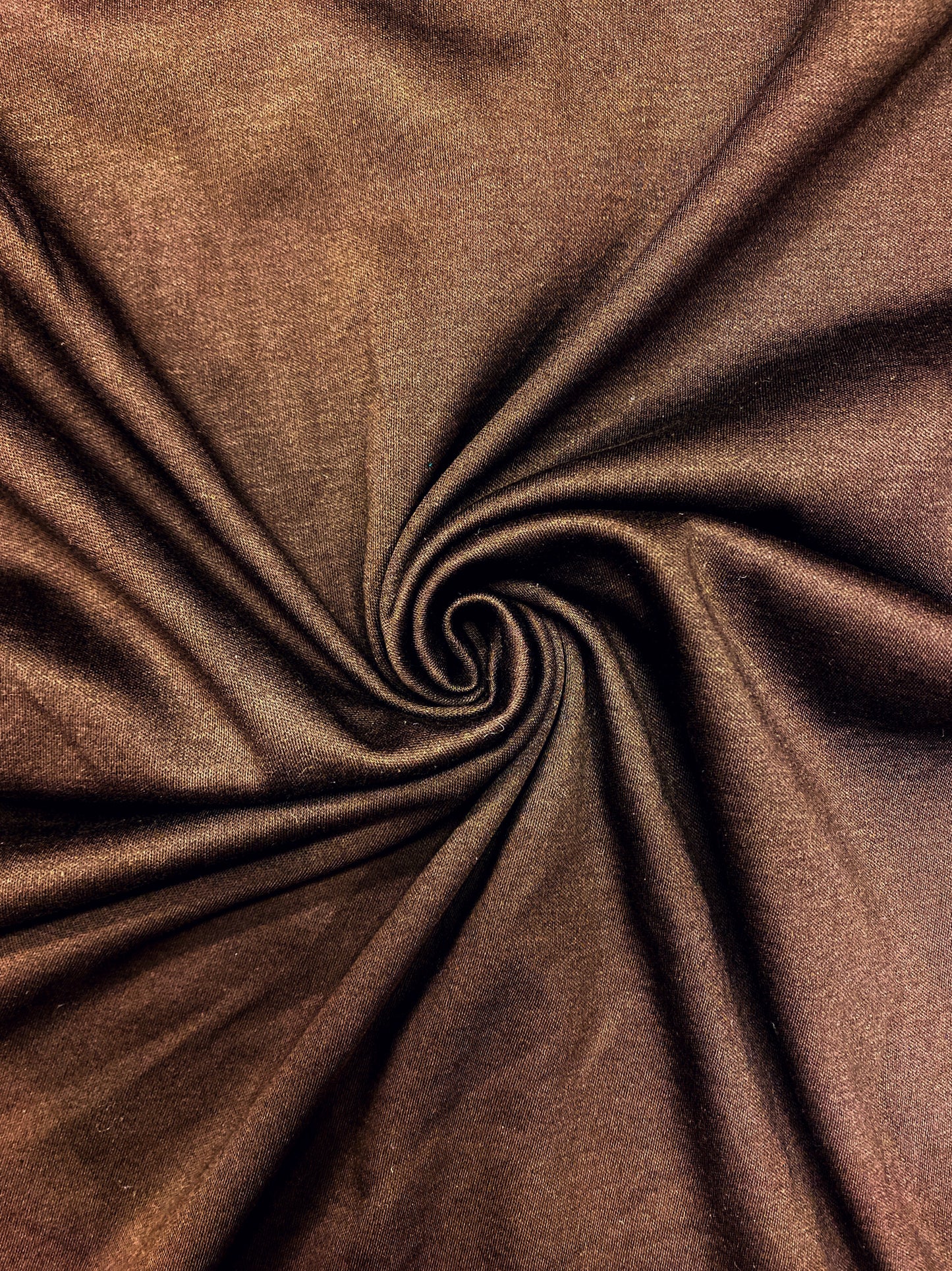 Suklaanruskea, 100% puuvillatrikoo