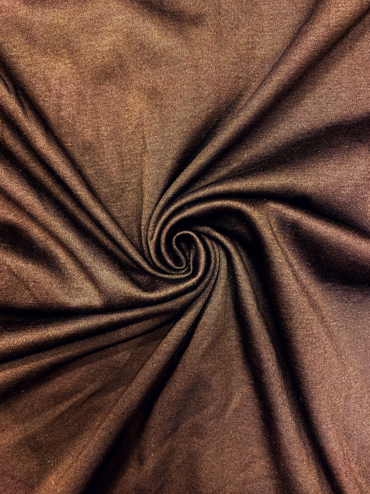 Suklaanruskea, 100% puuvillatrikoo