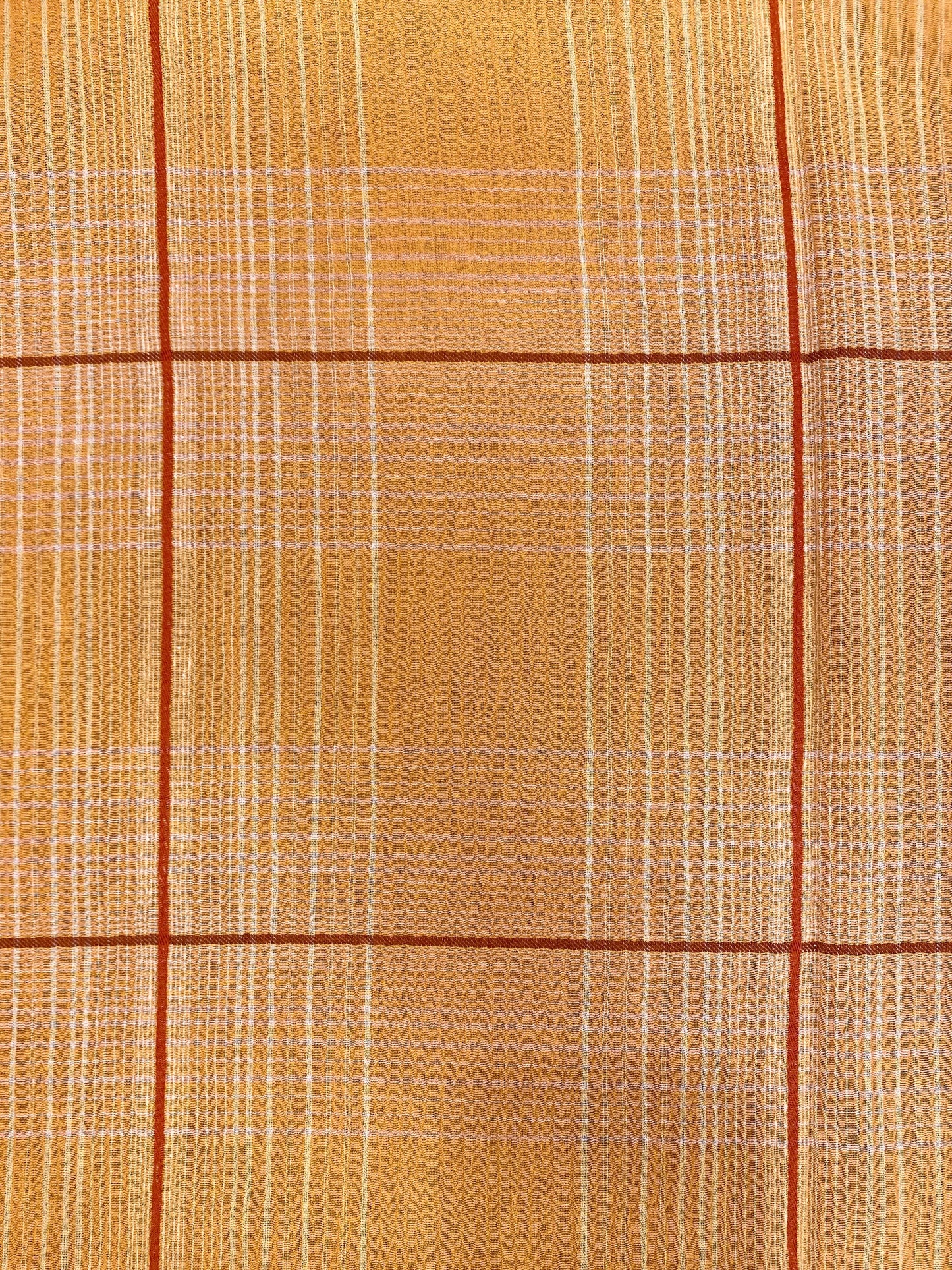 Intian puuvilla, ruutu, hiekankeltainen