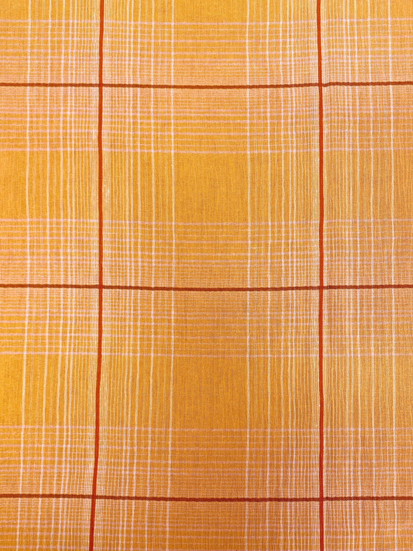 Intian puuvilla, ruutu, hiekankeltainen