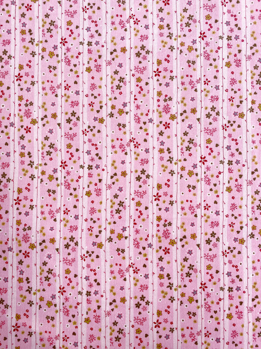 Baby flowers, vakosametti, puuvilla