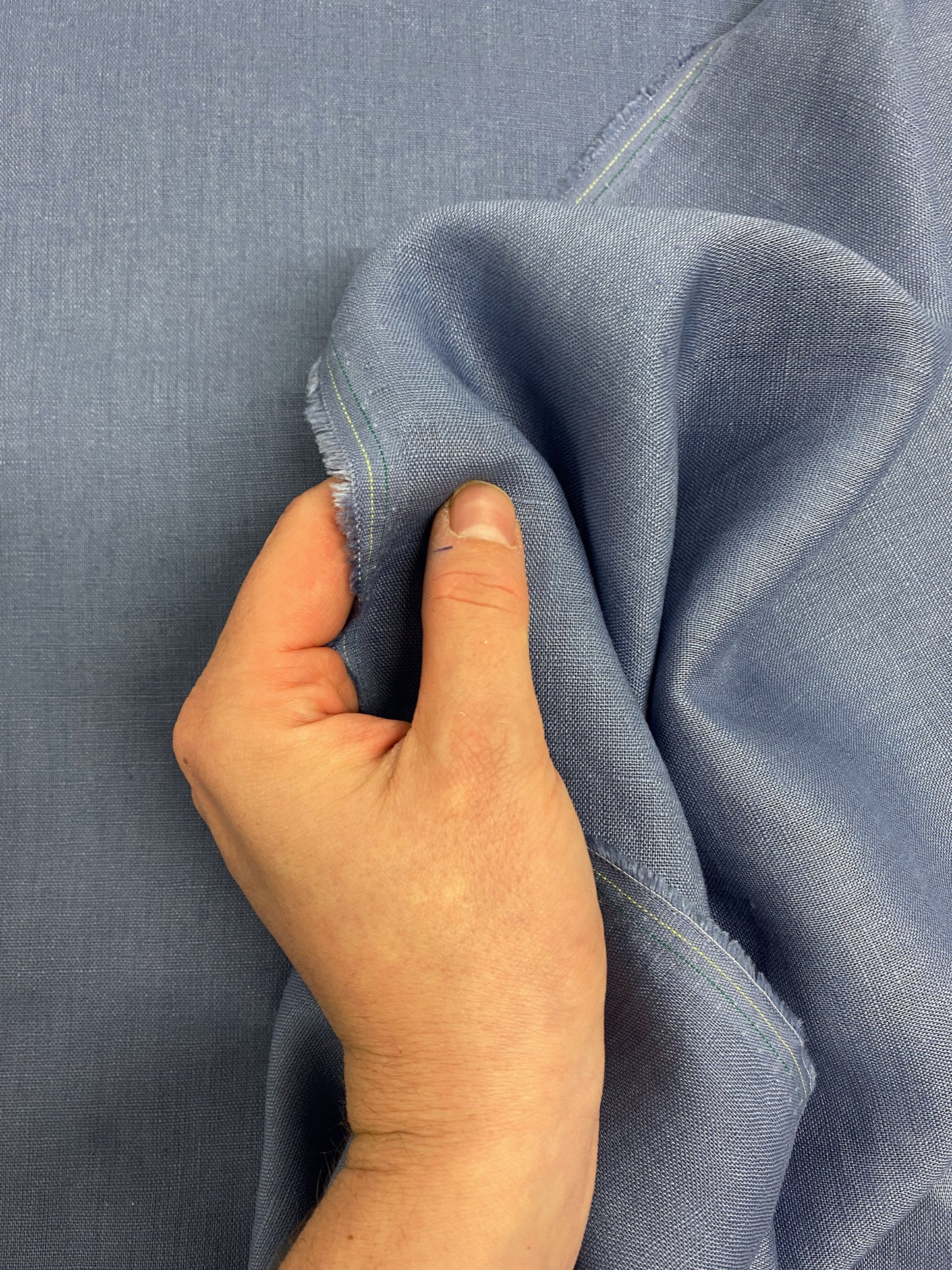 Hellä, harmaansininen, pellava