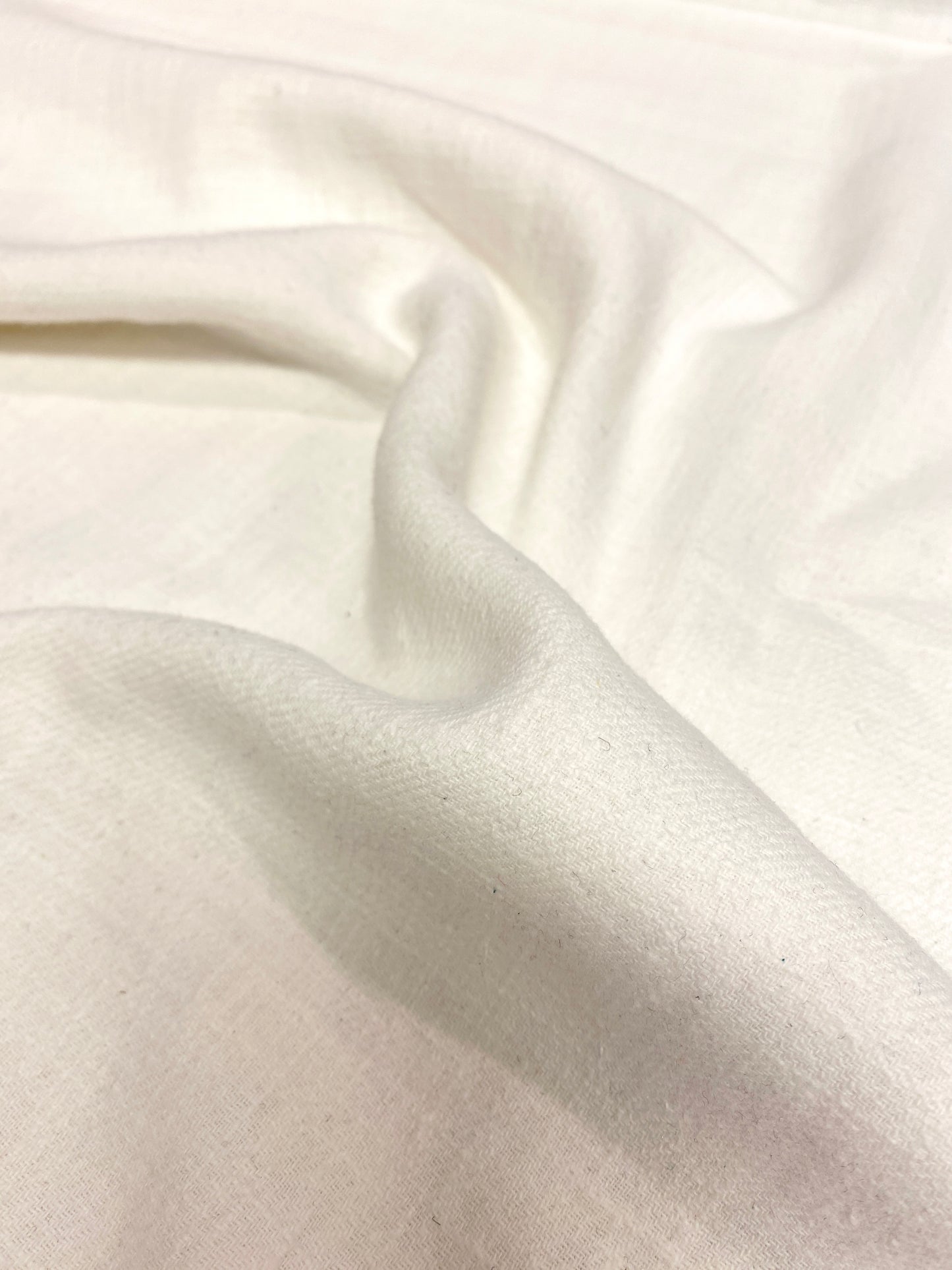 Ramietvilli, valkoinen, kivipesty